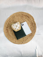 Velvet Crossbody Cell Phone sling  Bag - Green