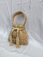Beaded Potli bag - Golden