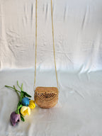 Handmade Rose Gold Mirror Clutch Purse with Sling