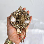 Crystal Mini Clutch Purse - Brass Golden