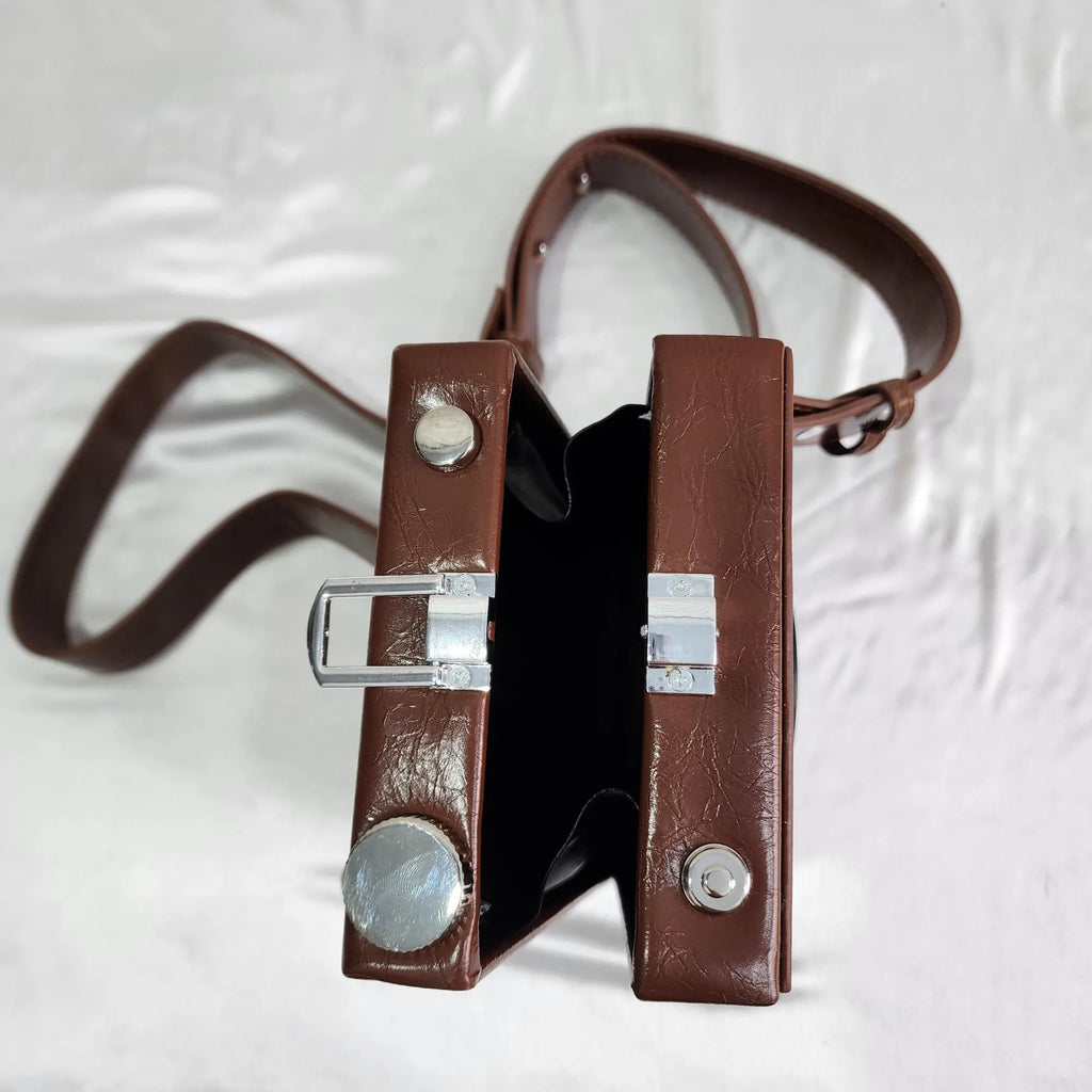 Vintage Style Camera Sling Bag - Brown