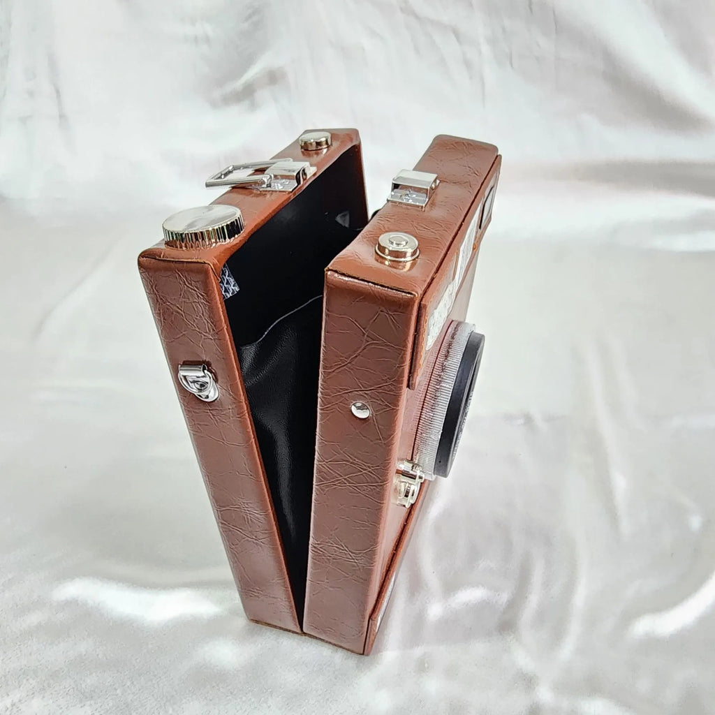 Vintage Style Camera Sling Bag - Brown