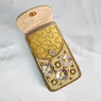 Mini crossbody Phone holder Purse - Golden
