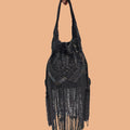 Beaded Sequin Potli Bag - Black
