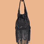 Beaded Sequin Potli Bag - Black