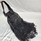 Beaded Sequin Potli Bag - Black