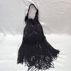 Beaded Sequin Potli Bag - Black