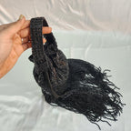 Beaded Sequin Potli Bag - Black