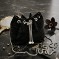 Sequence Beaded Sling Purse - Black