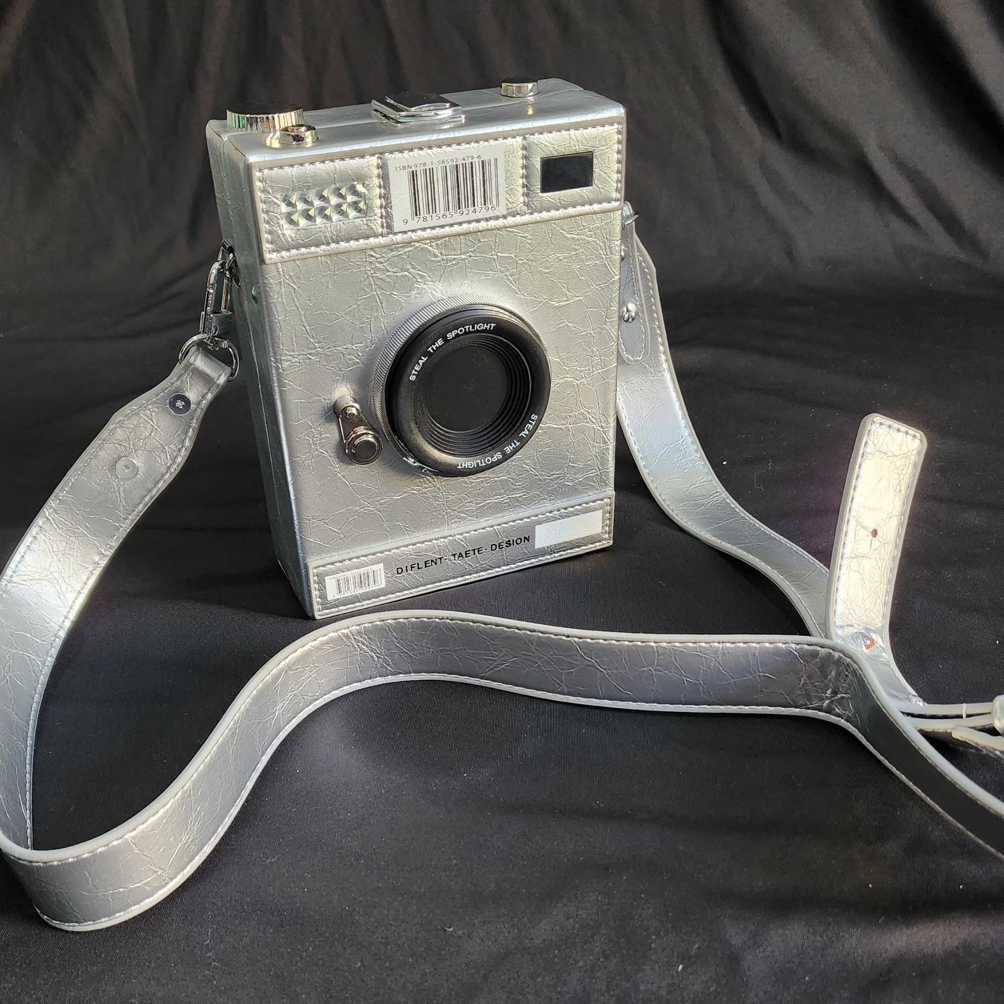 Camera Look Vintage Sling Bag - Silver