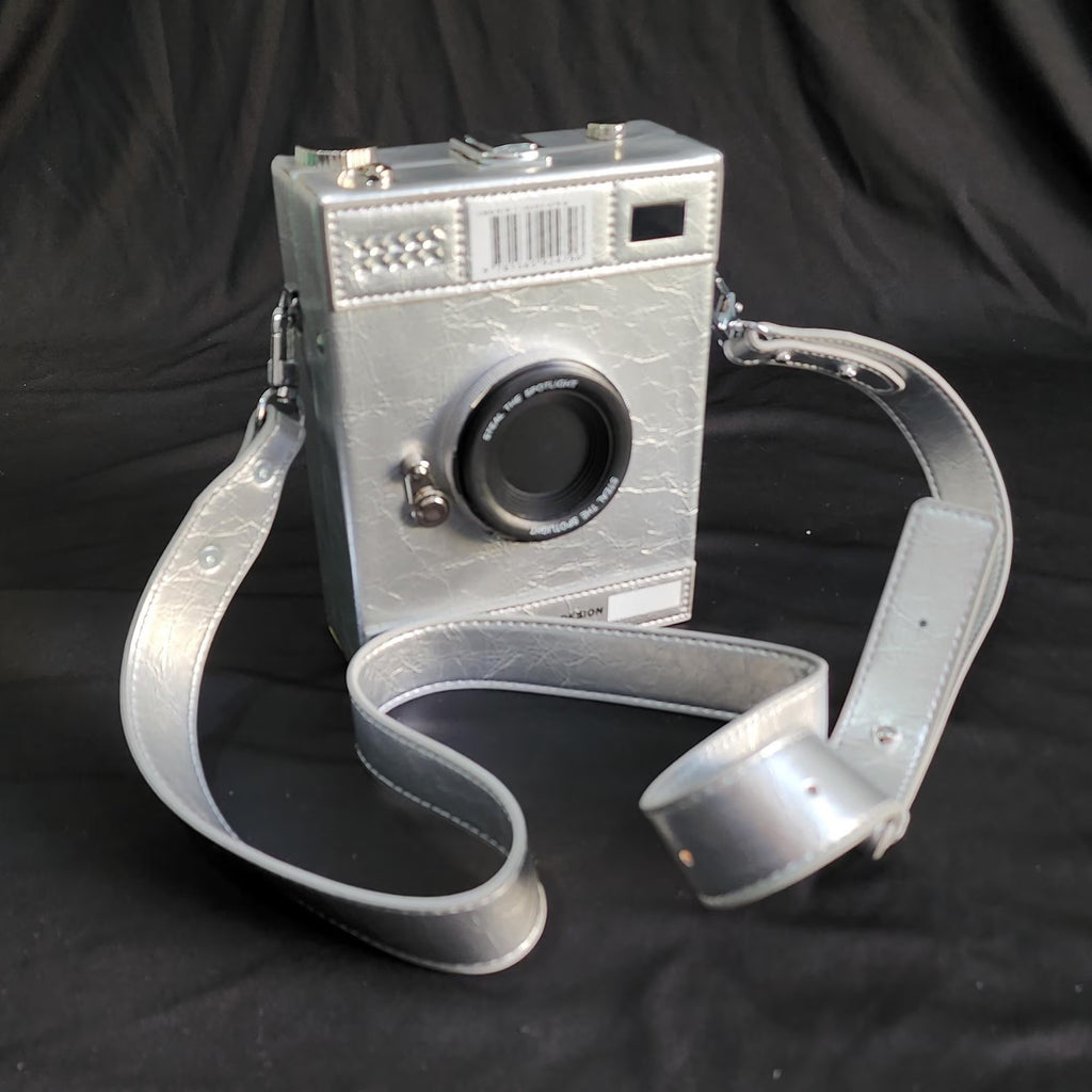 Camera Look Vintage Sling Bag - Silver