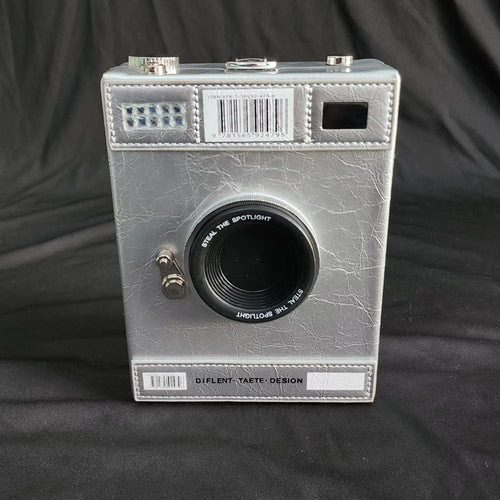 Camera Look Vintage Sling Bag - Silver
