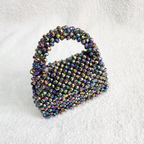 Crystal Beaded Clutch Bag - Multicolour