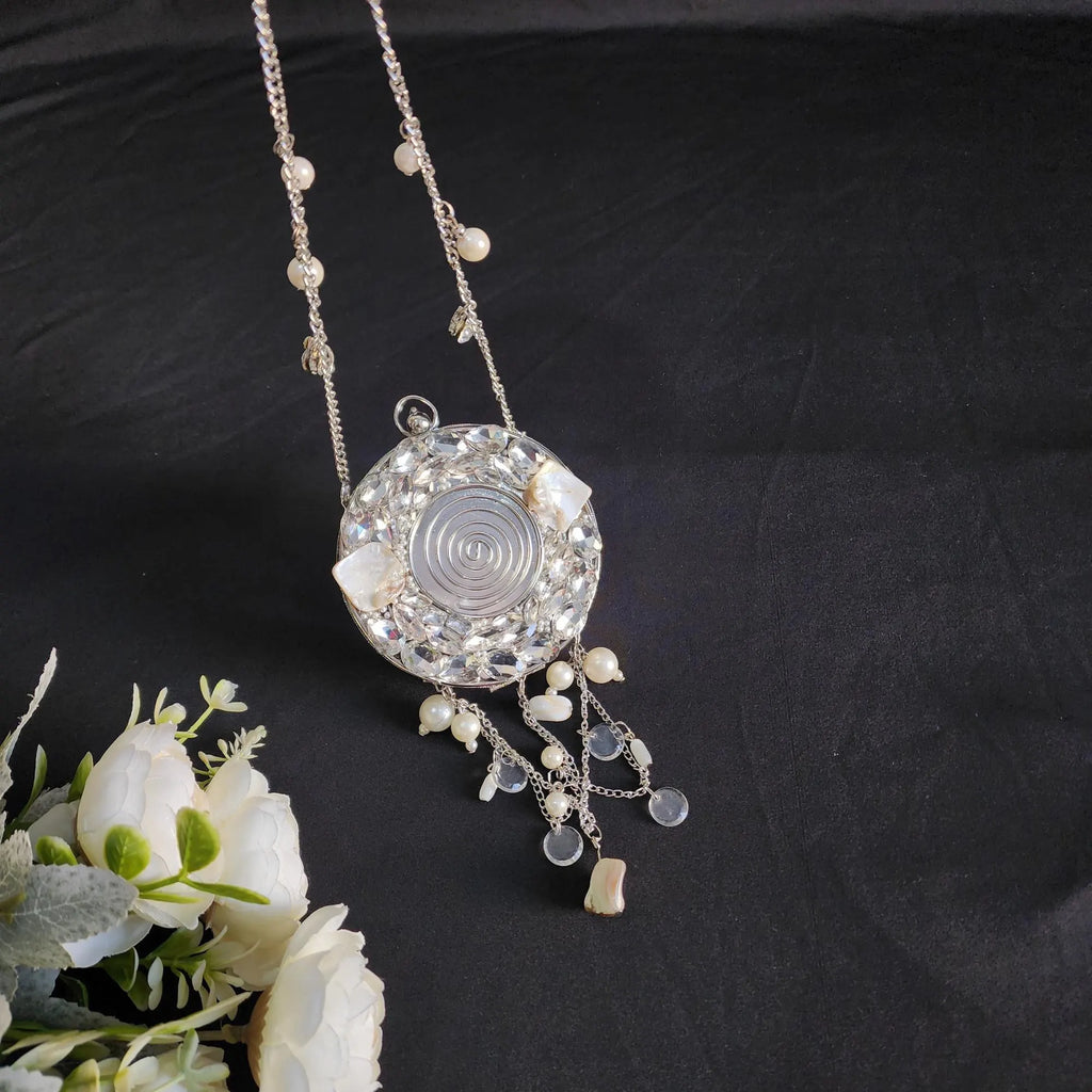 Silver Mini Clutch Purse for women