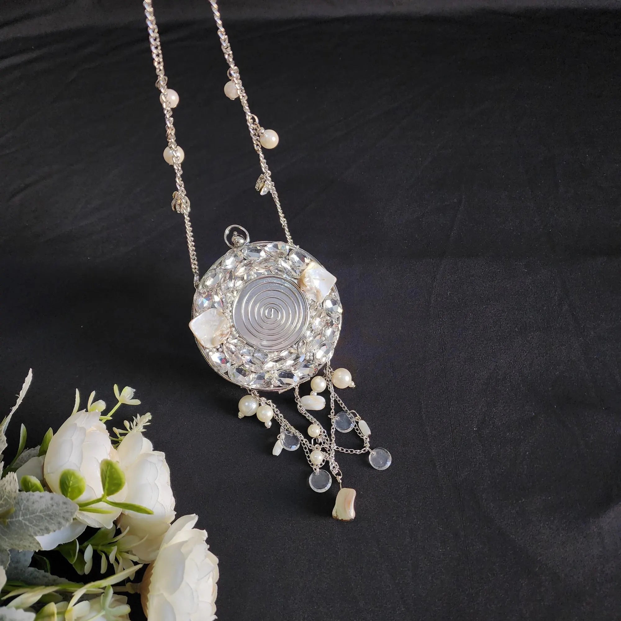 Silver Mini Clutch Purse for women