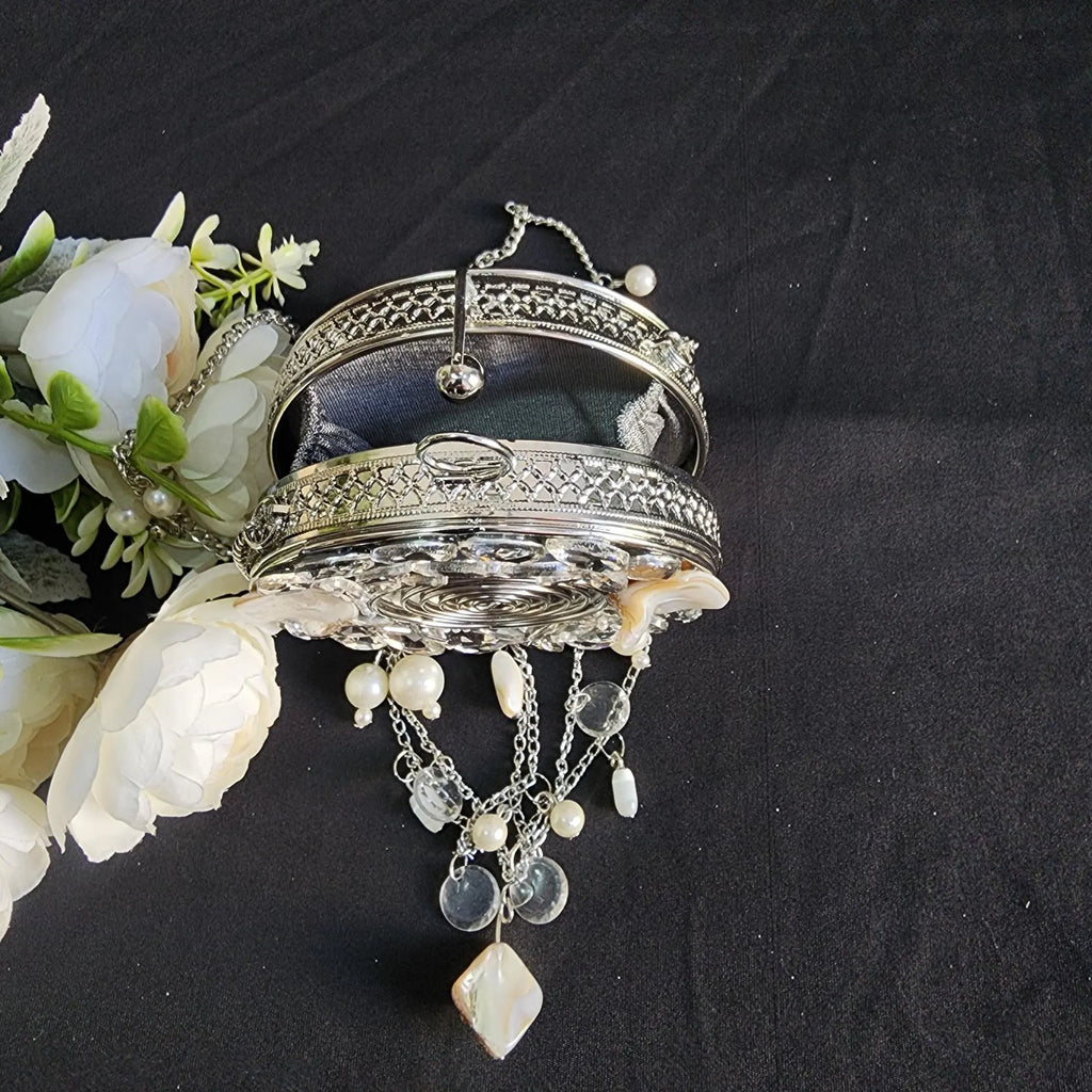 Silver Mini Clutch Purse for women
