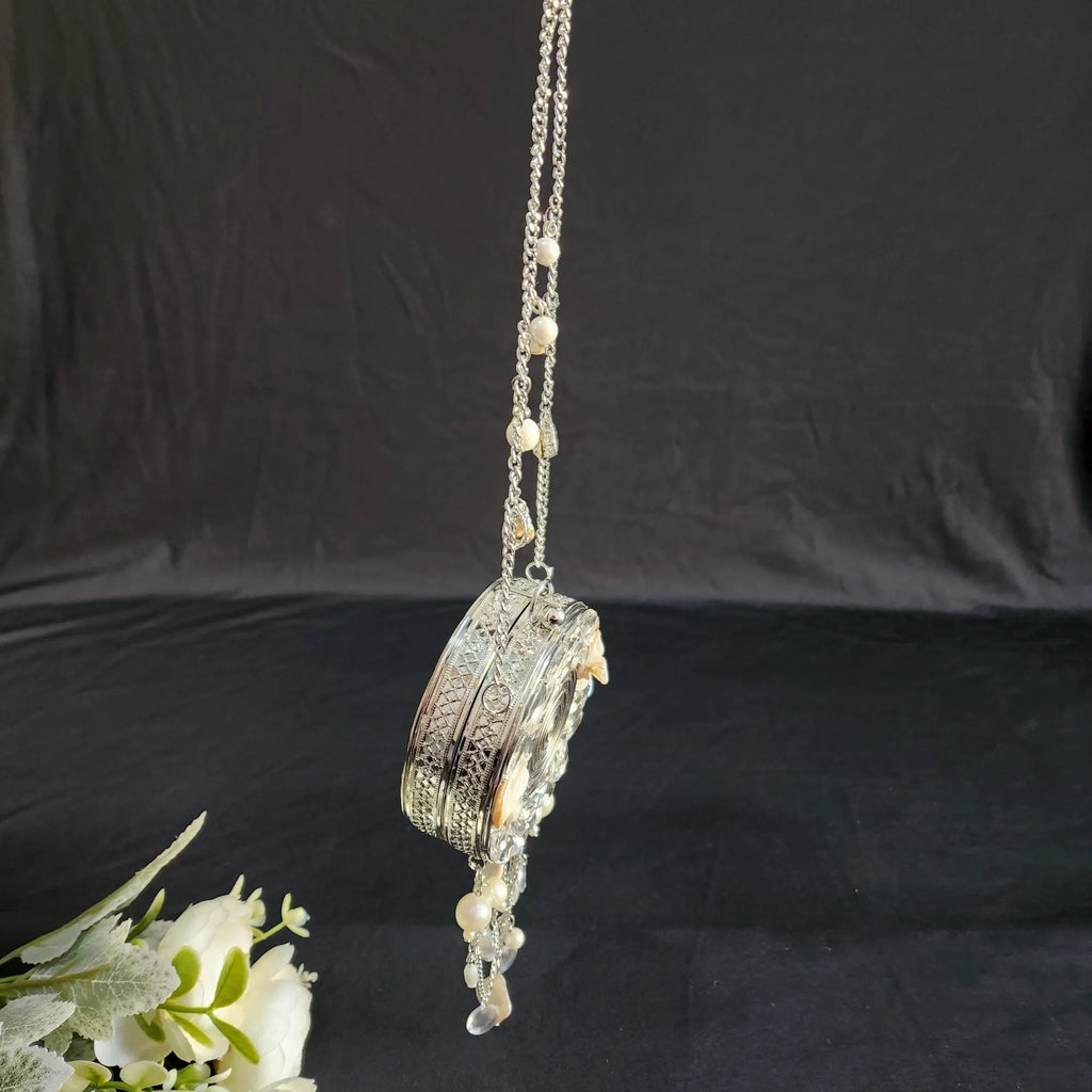 Silver Mini Clutch Purse for women