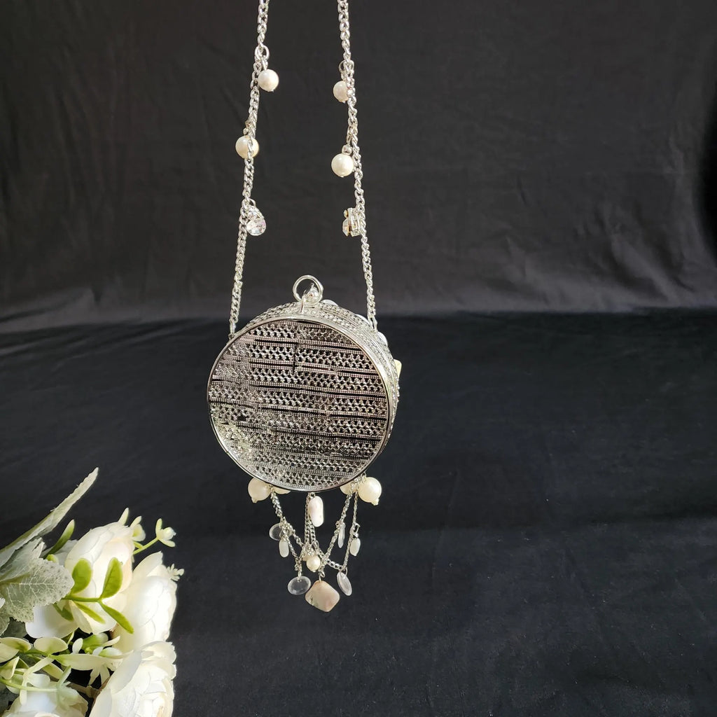 Silver Mini Clutch Purse for women