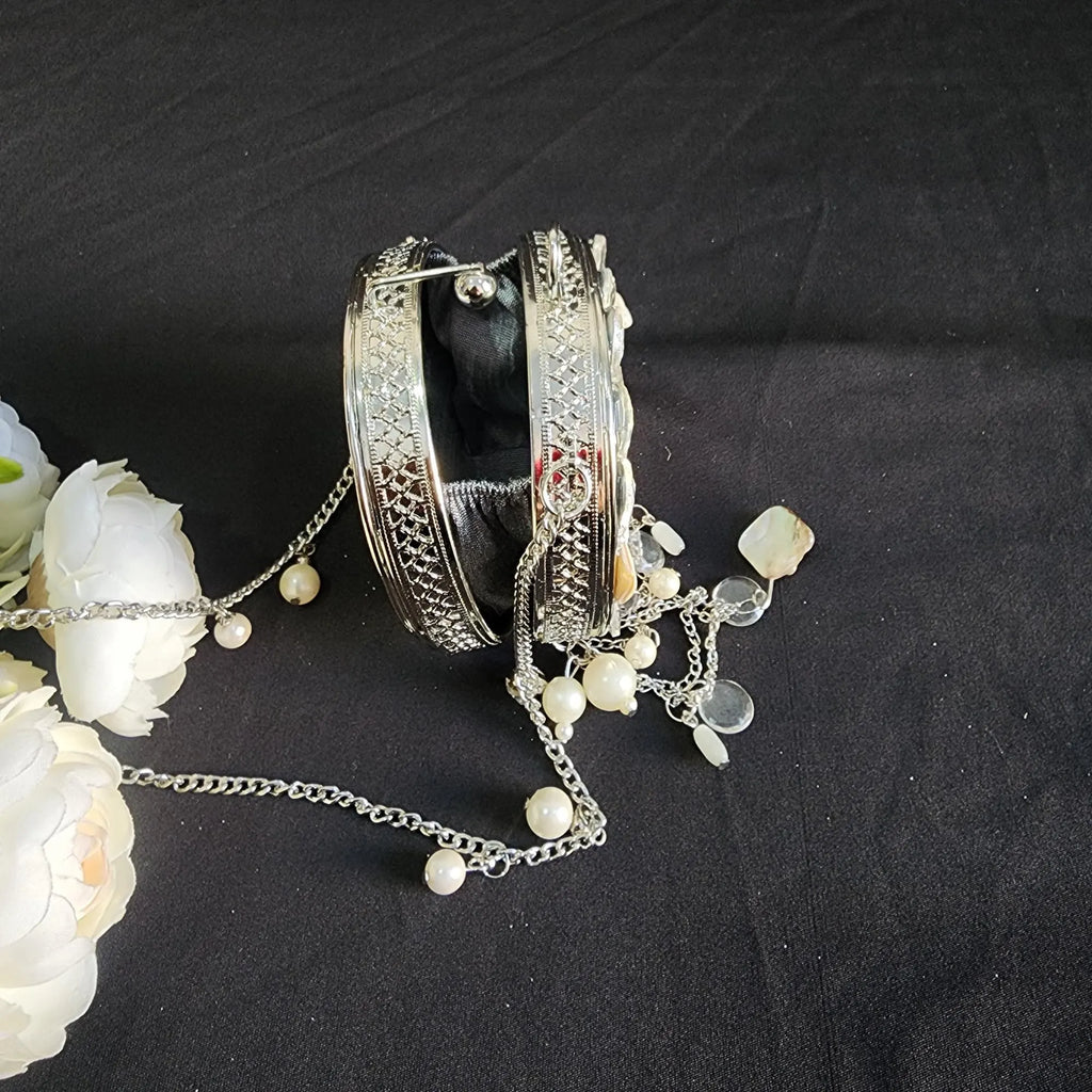 Silver Mini Clutch Purse for women