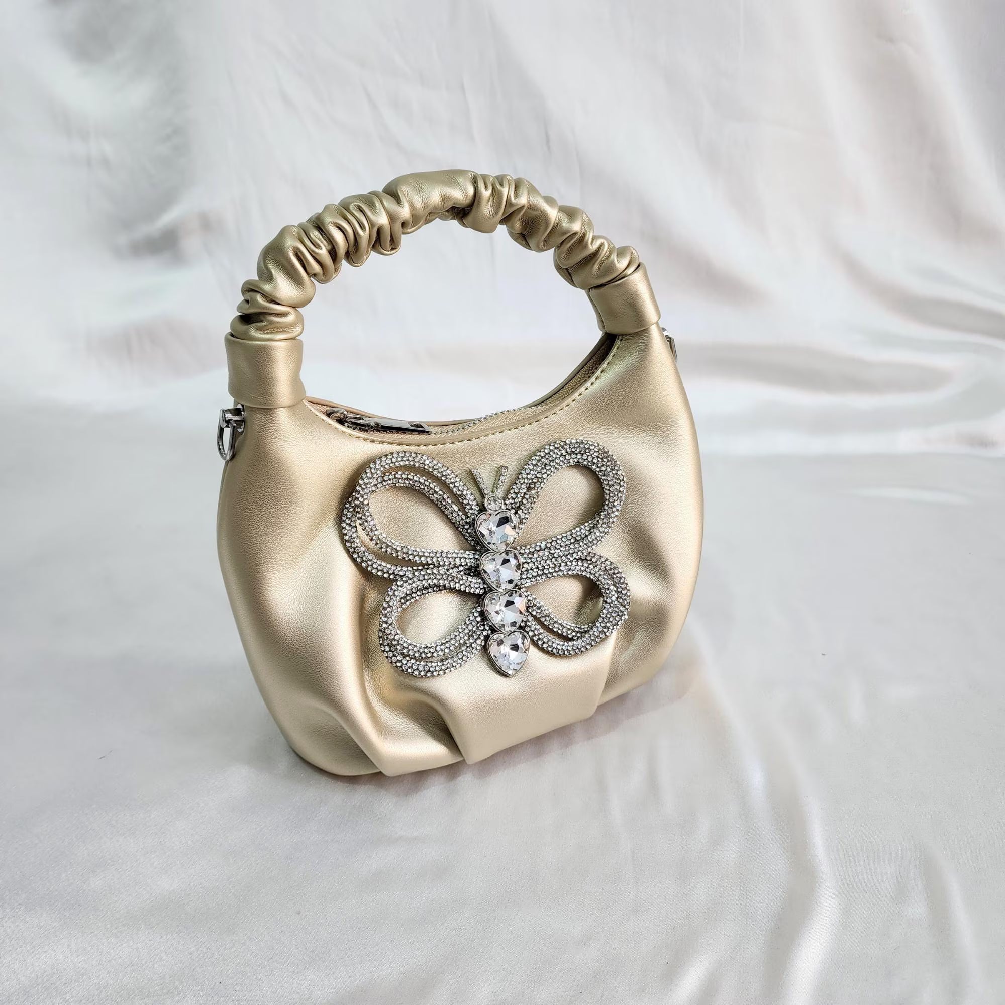 Crystal Beaded Sling - Golden