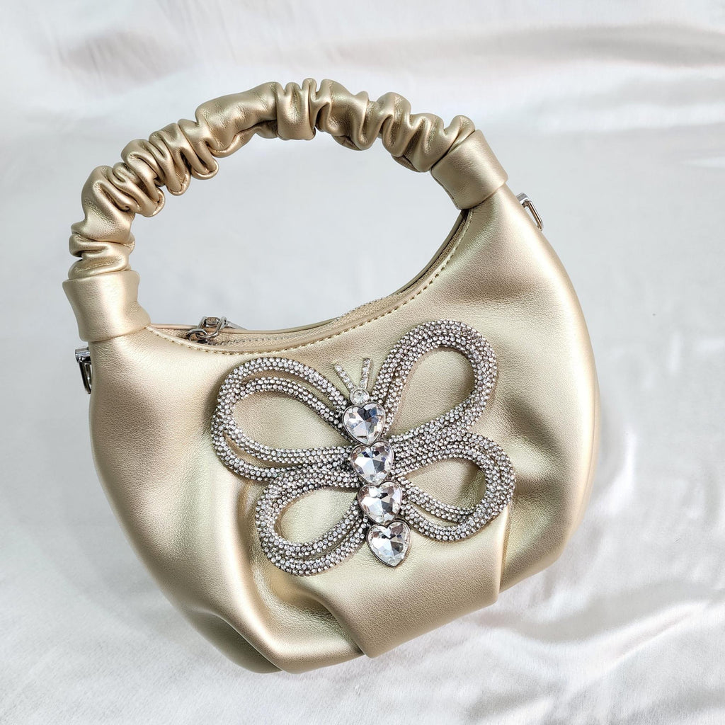 Crystal Beaded Sling - Golden