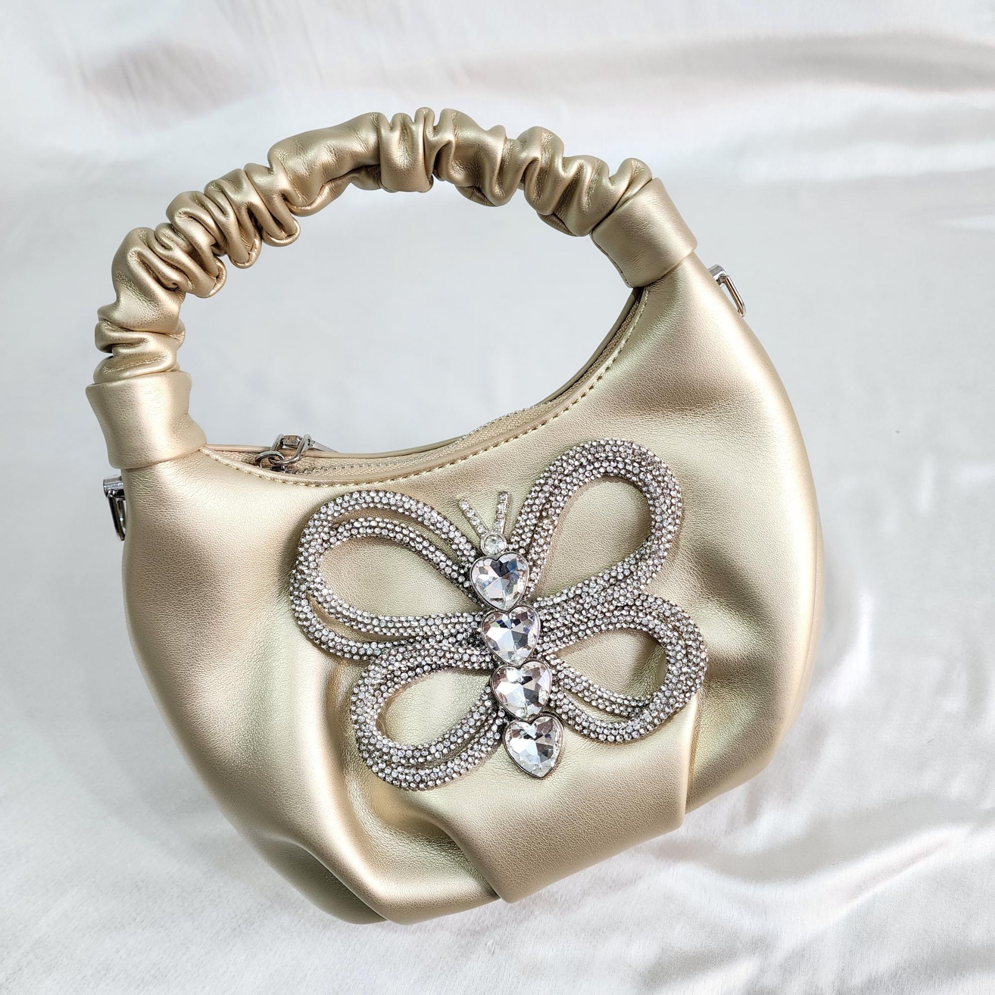 Crystal Beaded Sling - Golden