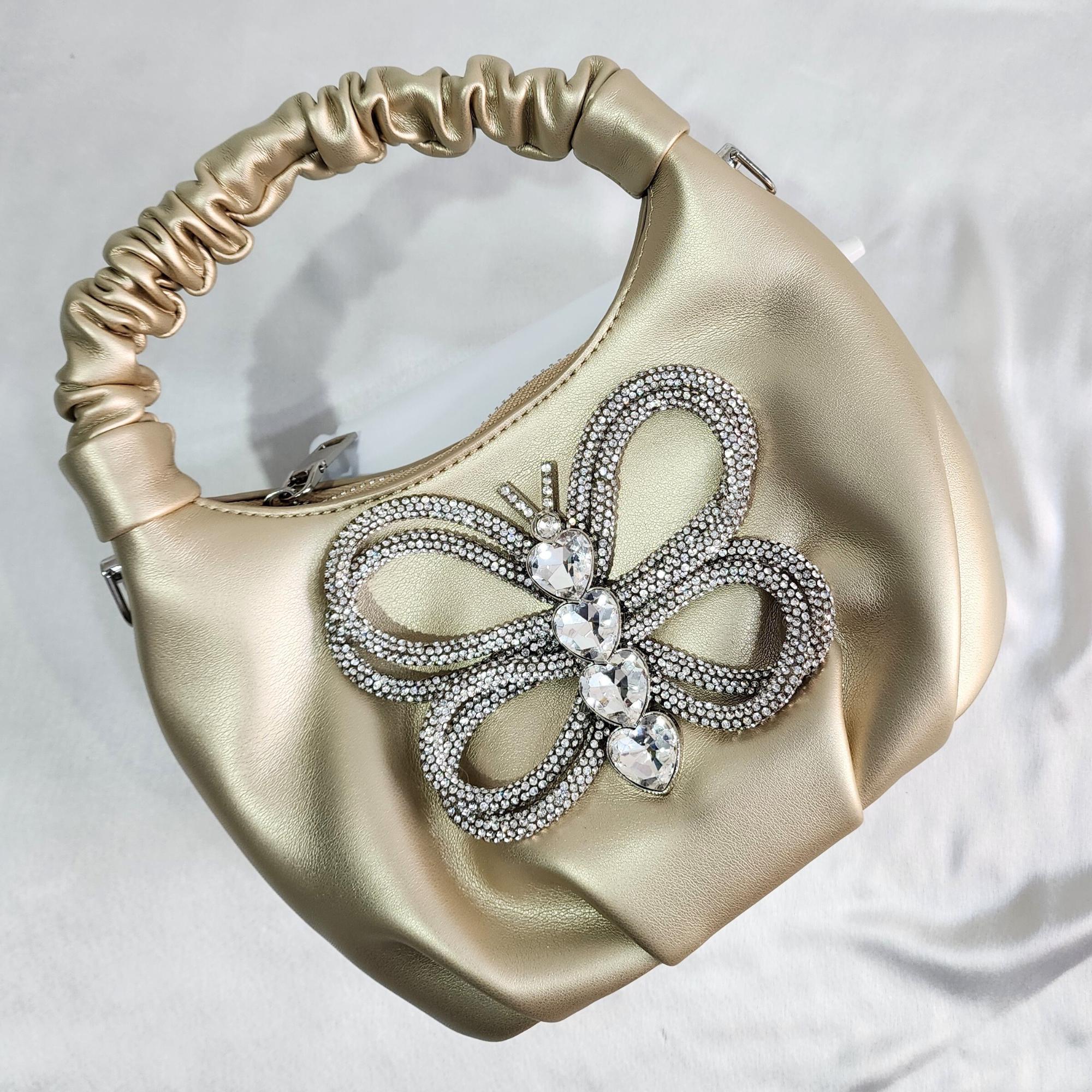 Crystal Beaded Sling - Golden