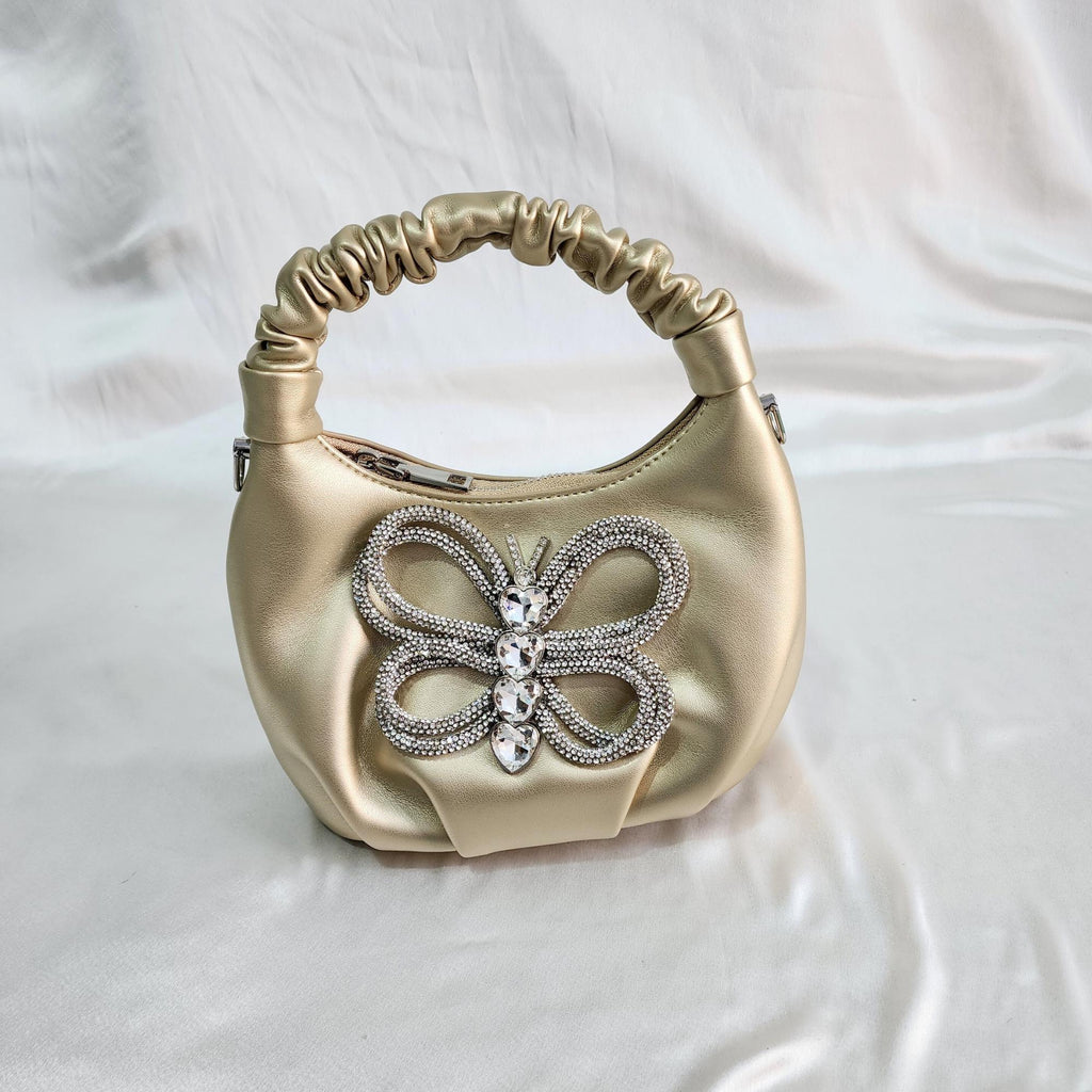 Crystal Beaded Sling - Golden