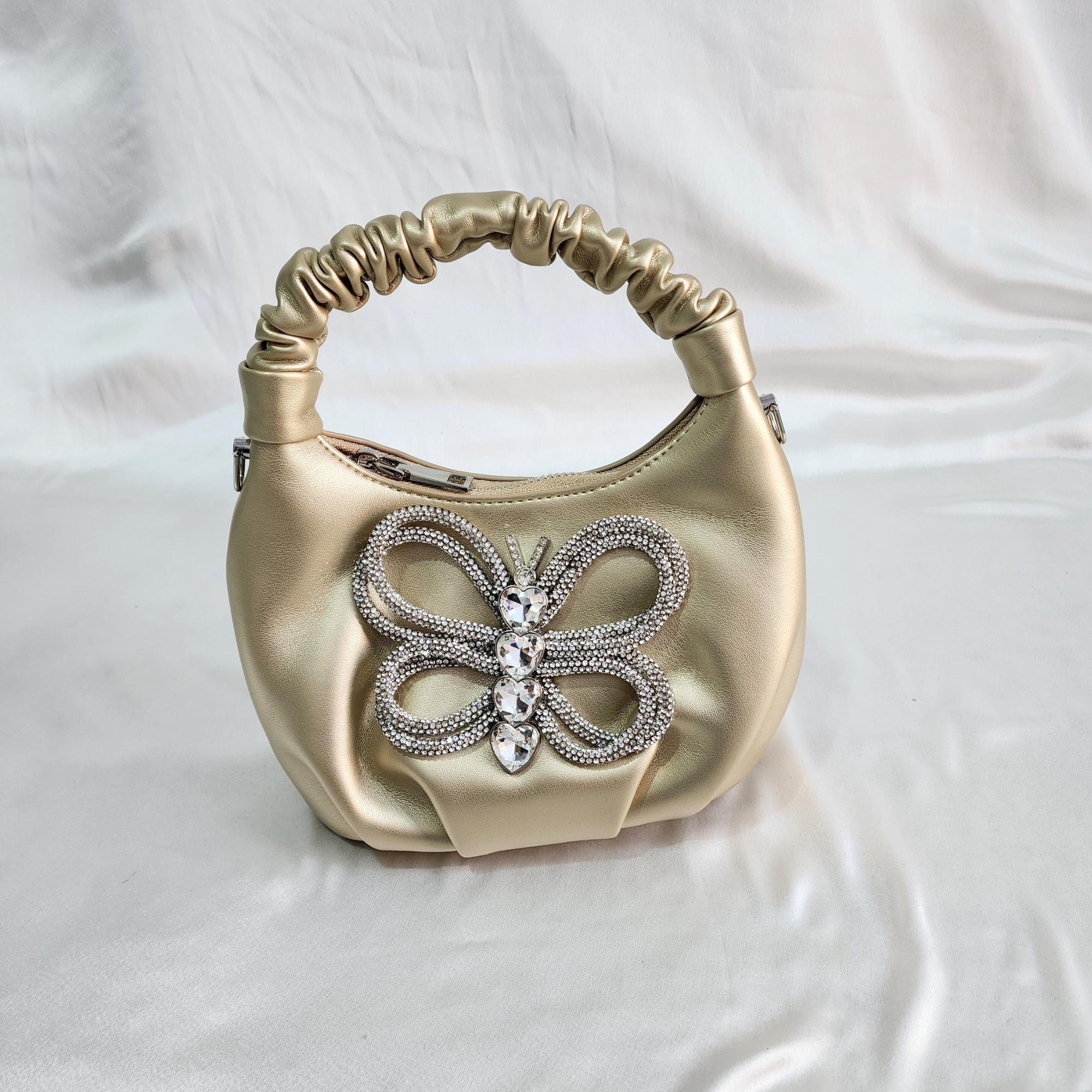 Crystal Beaded Sling - Golden