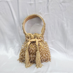 Beaded Potli bag - Golden