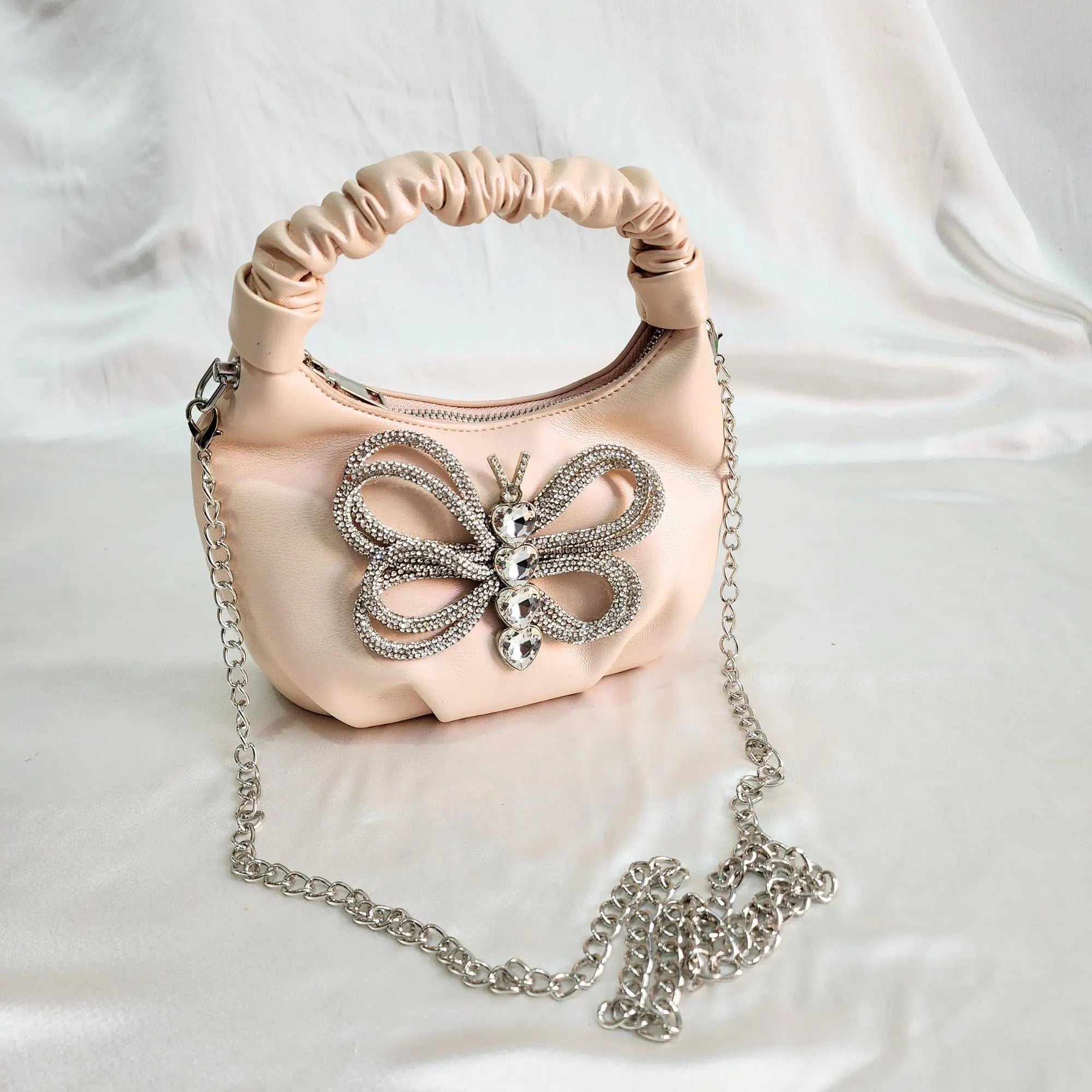 Crystal Beaded Sling - Pink