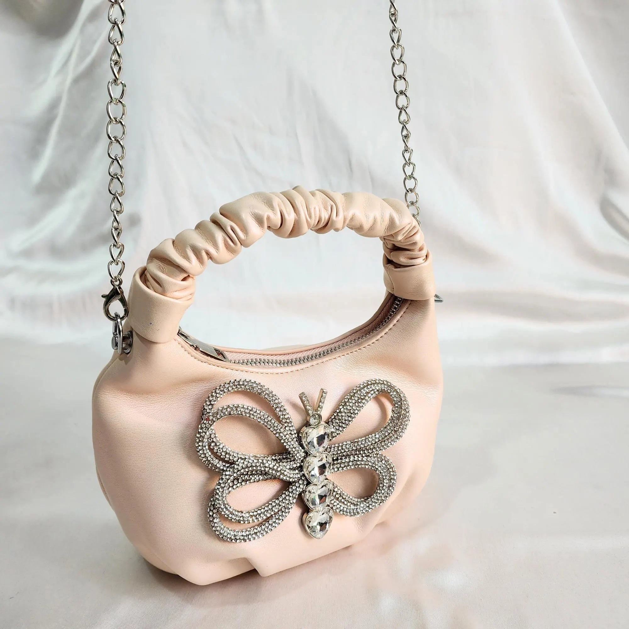 Crystal Beaded Sling - Pink