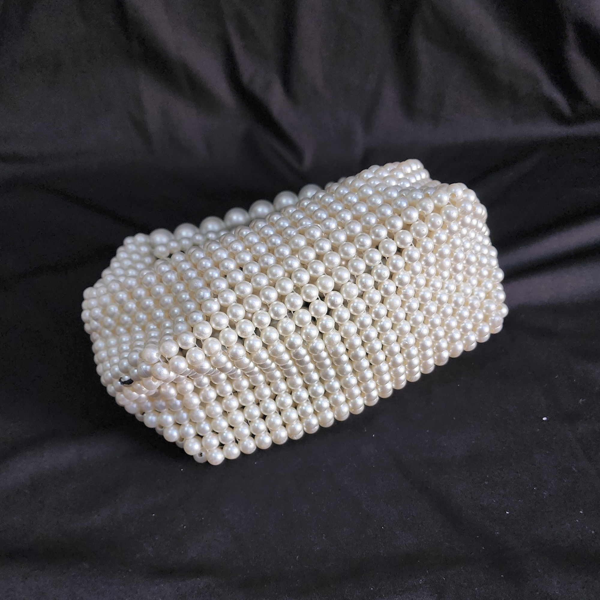 Ivory Pearl Beaded Bag Wedding Clutch