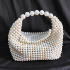 Ivory Pearl Beaded Bag Wedding Clutch