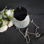 Handmade Mirror Clutch Purse with Sling